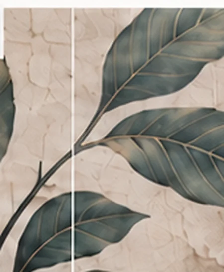 Close-up of subtle light-coloured join between two wallpaper drops