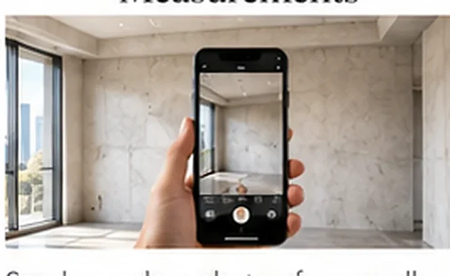 Photographing a blank wall on a smartphone