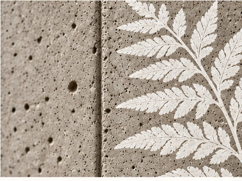Decorative printing on concrete surface