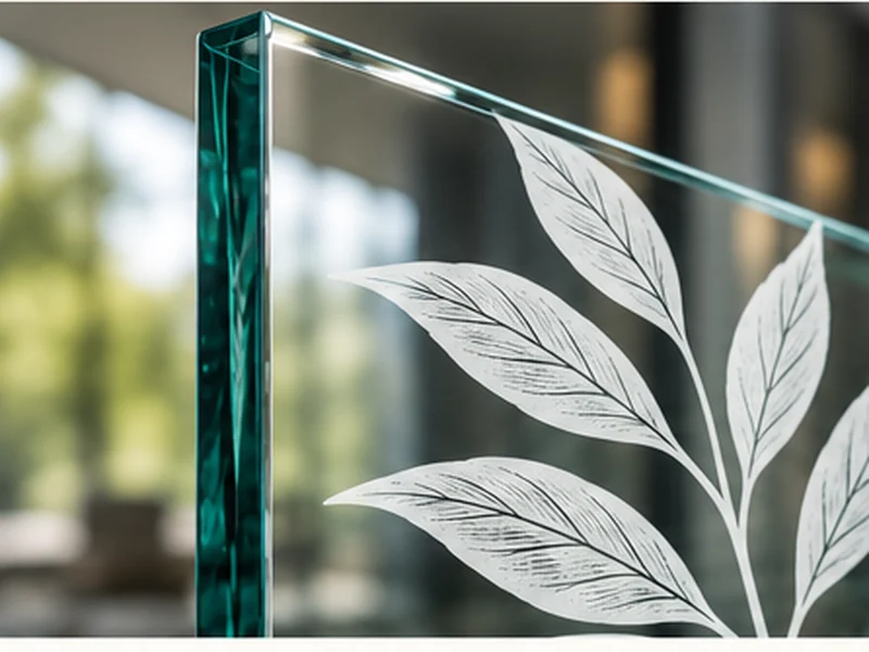 Decorative printing on glass surface