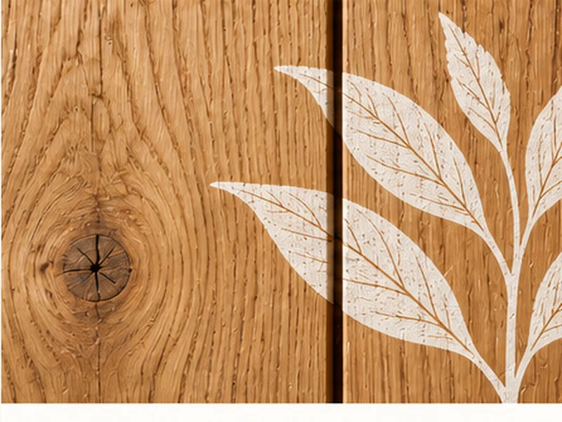 Decorative printing on wood surface